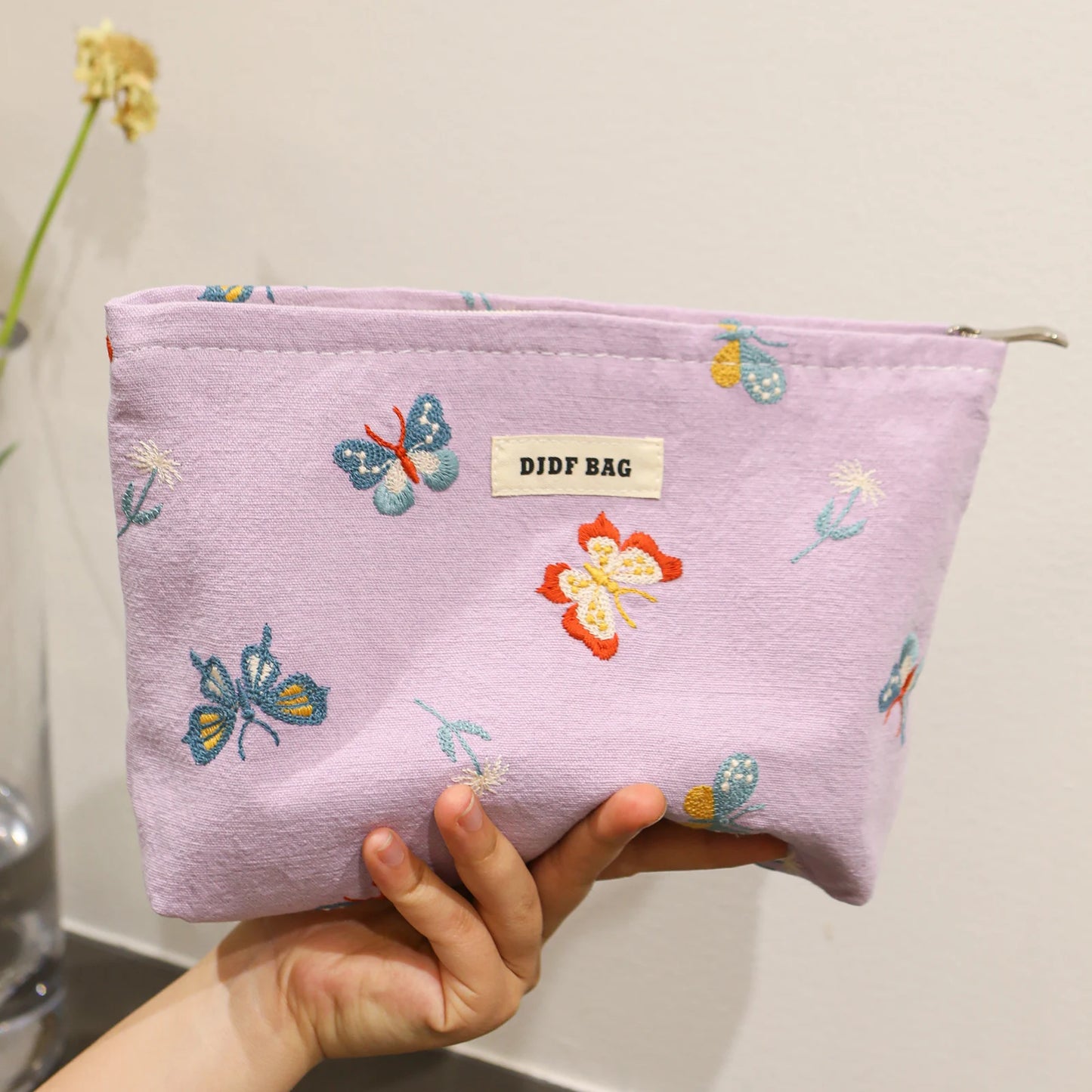 Noble Black Bow Women's Makeup Bag Large-capacity Lipstick Sanitary Napkin Storage Bag High-quality Clutch Portable Toiletry Bag