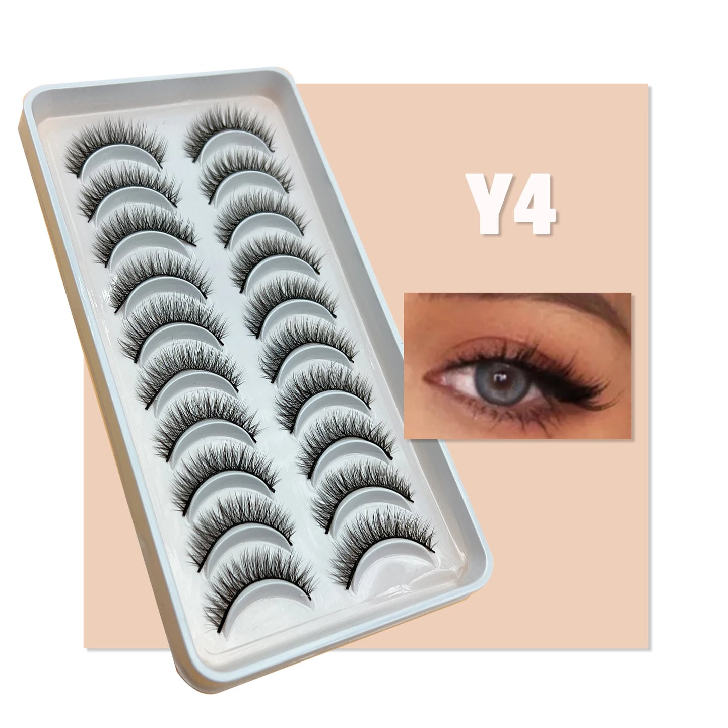 DINGSEN 10 pairs False Eyelashes 3D Thick Fake Eyelash Extension Wispy Full Strip Lashes make up Natural Eyelashes