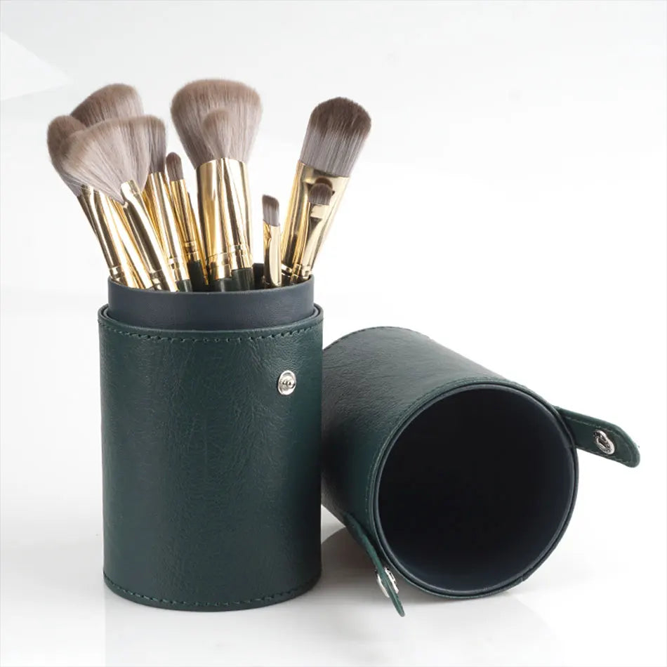 Hot Green Makeup Brushes Set for Women Cosmetic Foundation Powder Blush Eyeshadow Kabuki Blending Make Up Brush Beauty Tools